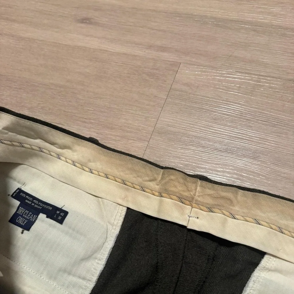 40x32 Dark Olive Baggy Wide Leg Trousers Y2K Grunge Vintage
